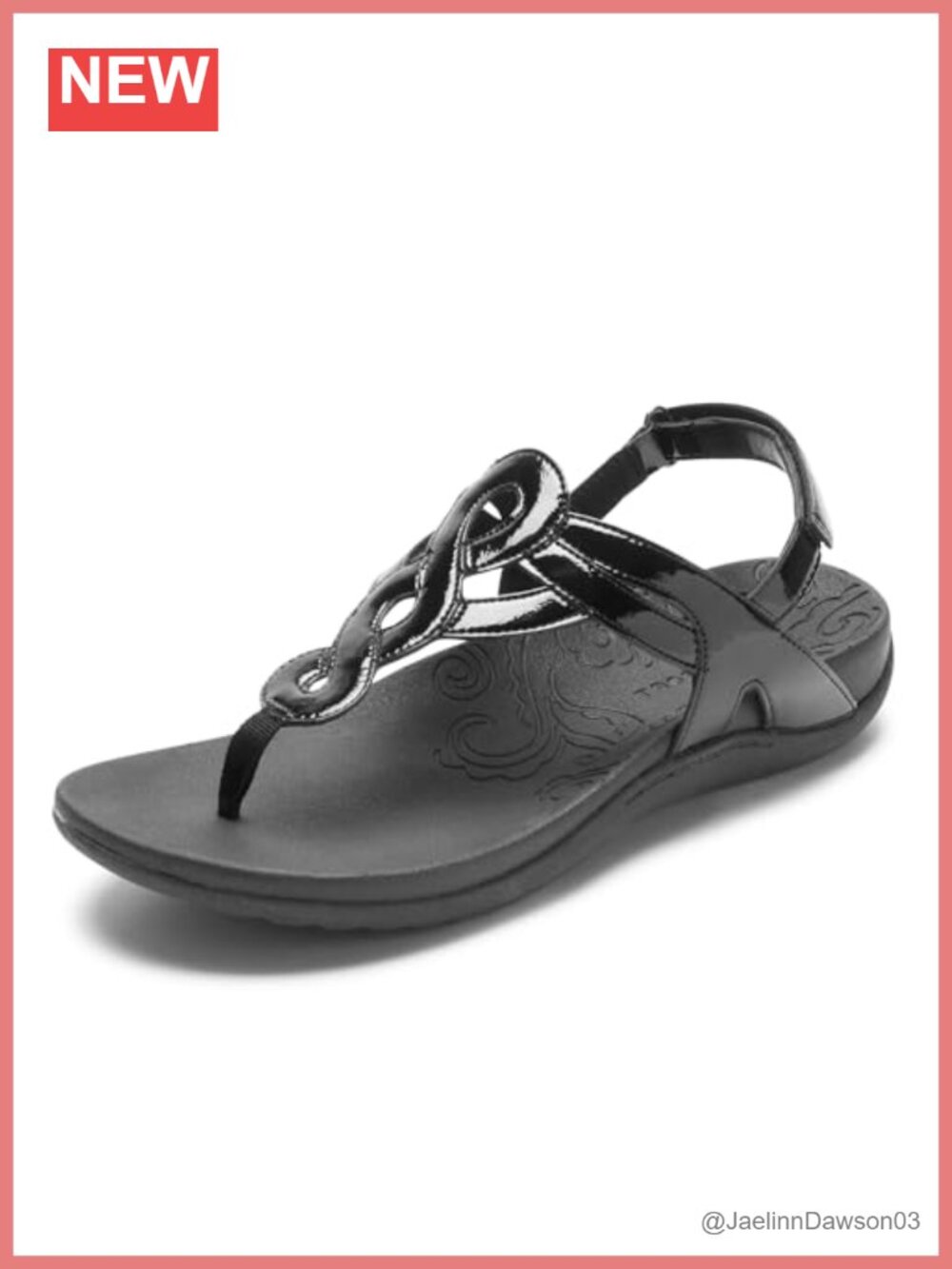Rockport Women's Ramona Flat Sandal Woven Strap Adjustable Hook and Loop Leather